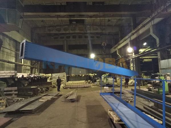 Изготовлен и отгружен двухбалочный мостовой кран грузоподъемностью 10 тонны пролетом 22,5 метра